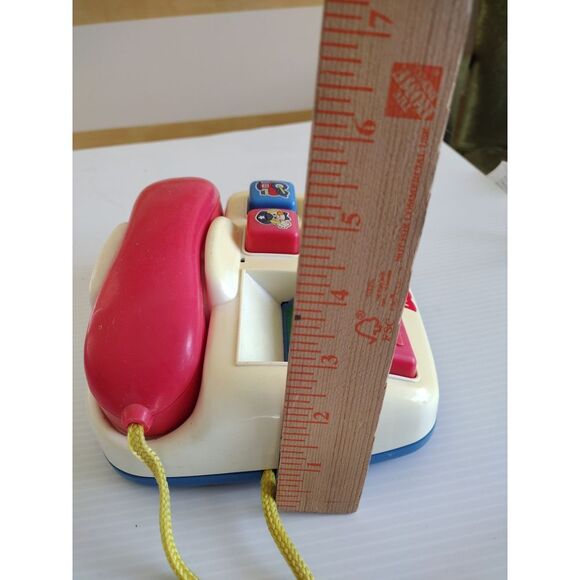 Fisher Price Ring and Rattle Phone Vintage Toy 1998 sound play toddler - Picture 7 of 8